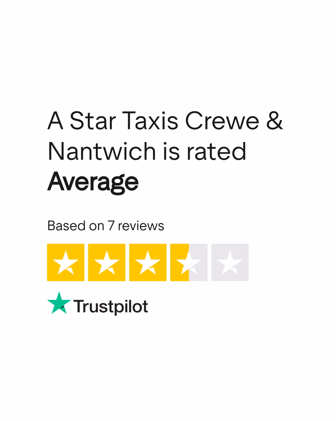 Why should you use a Star Taxis Crewe?