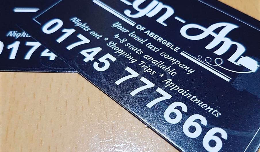 How many seats are in a cab in Abergele?