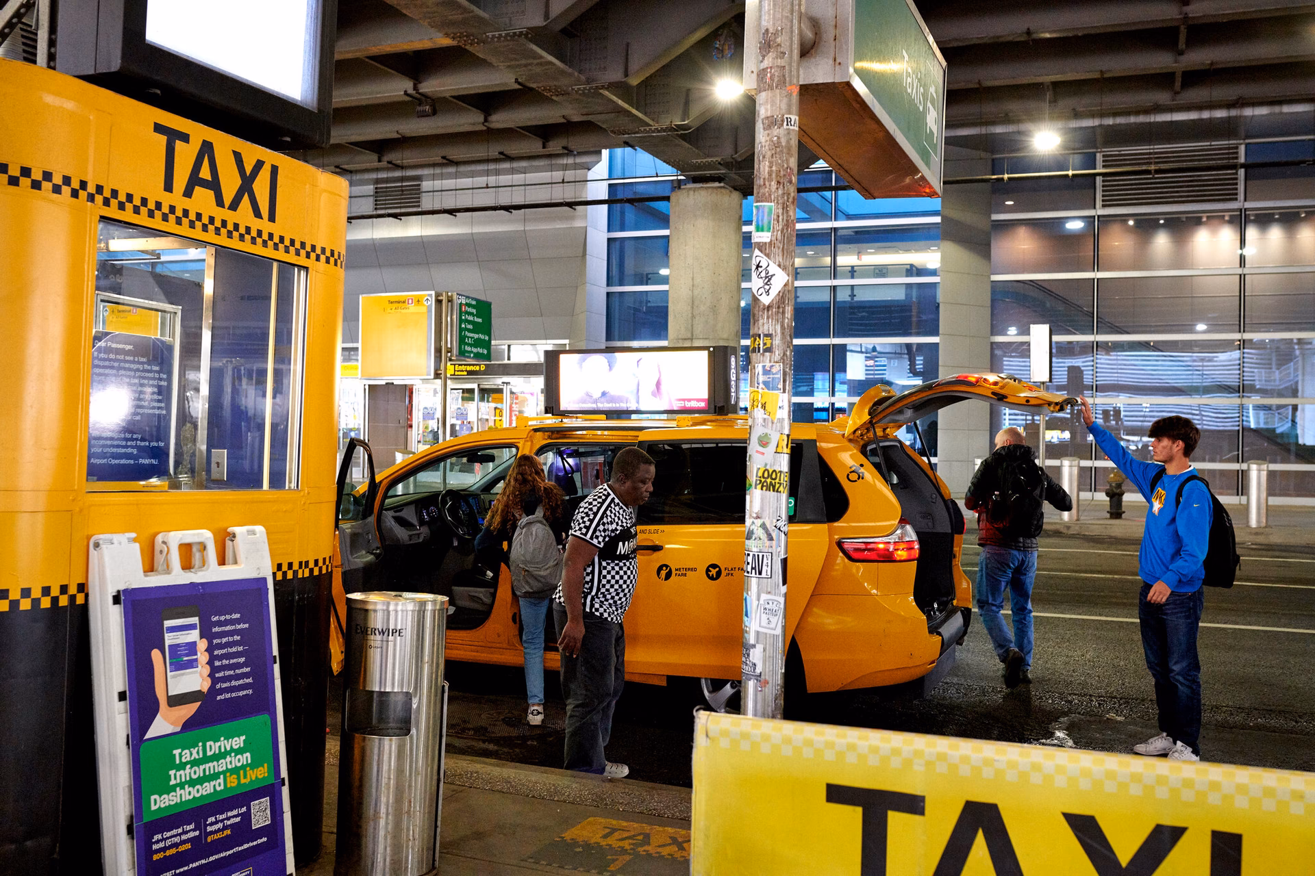 How long does it take to get a taxi from JFK Airport?