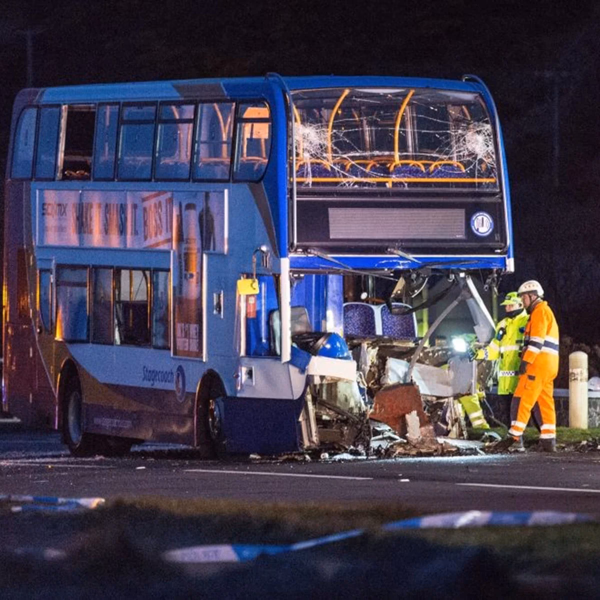 What happened on South Beach Road in Ardrossan?