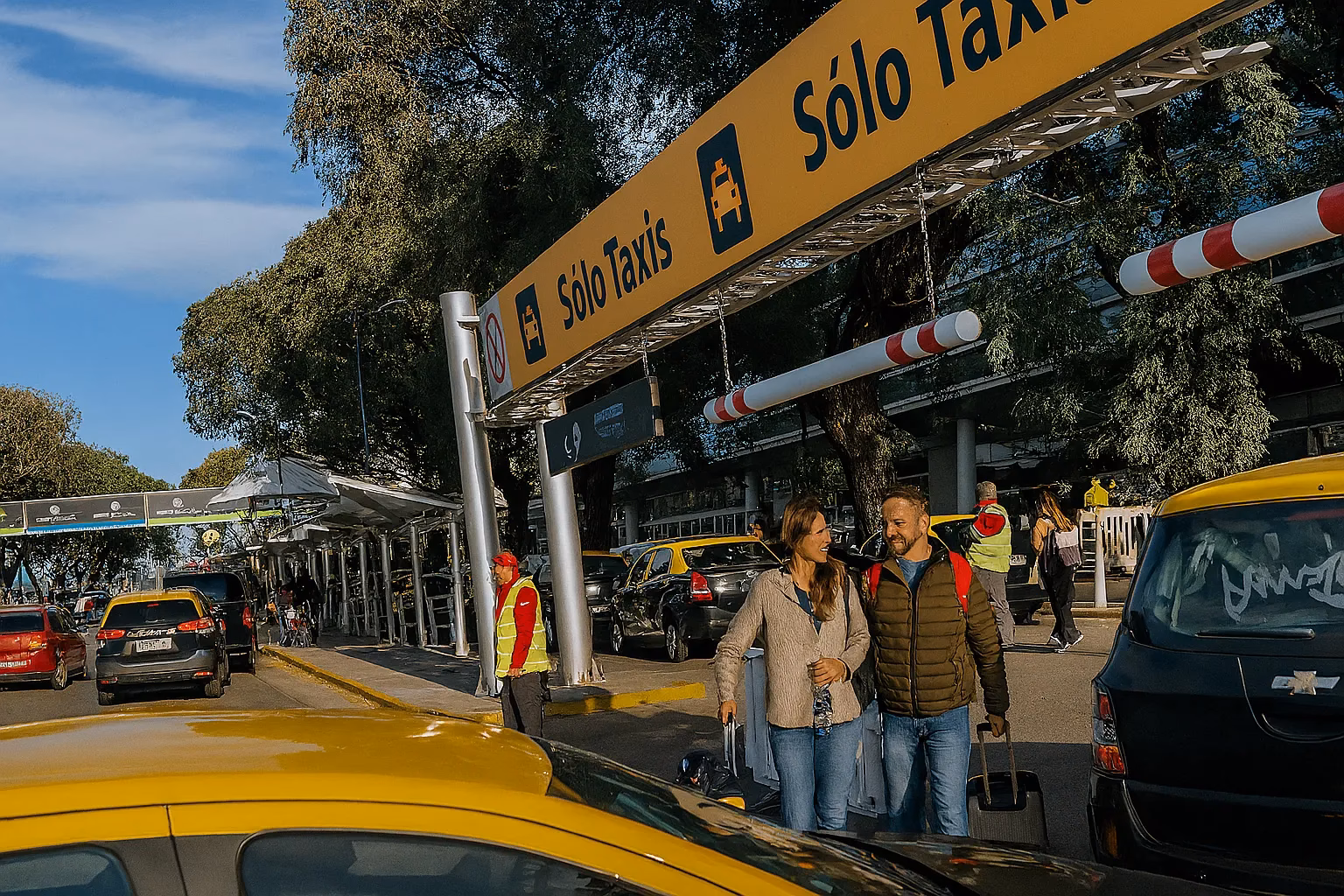 Is there a taxi at AEP?