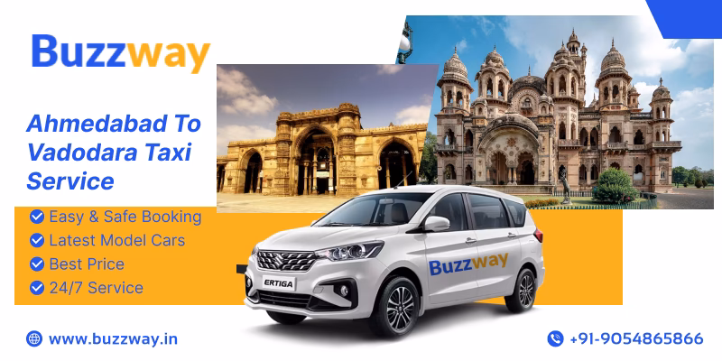 How to get a cab from Ahmedabad to Vadodara?