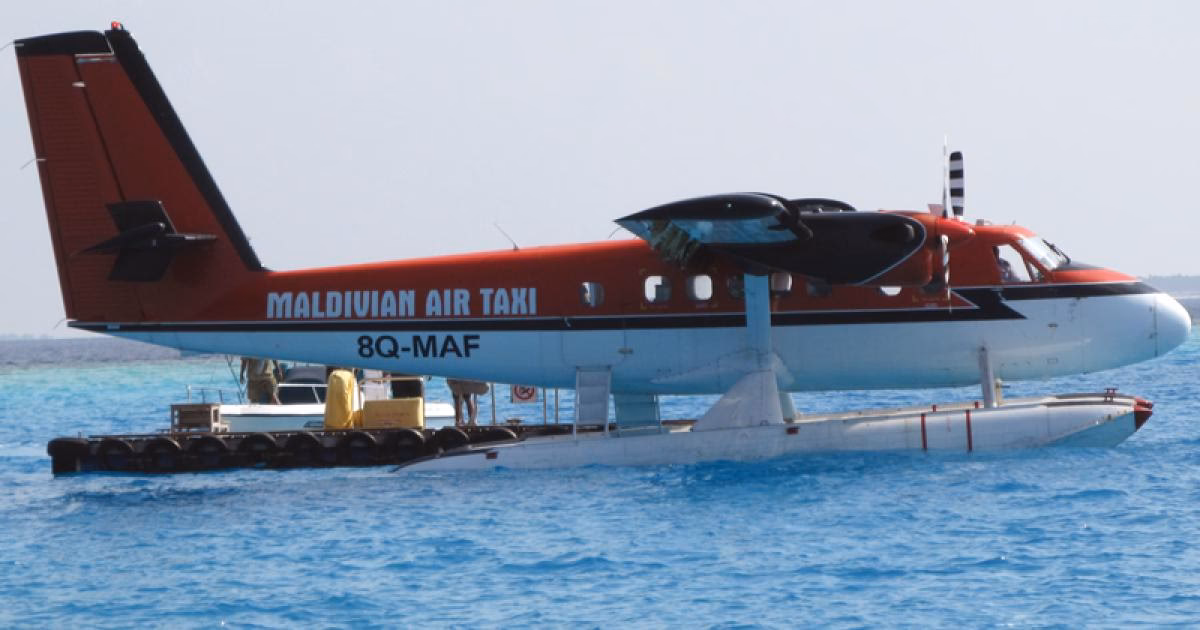 Which seaplane companies fly to Maldives?