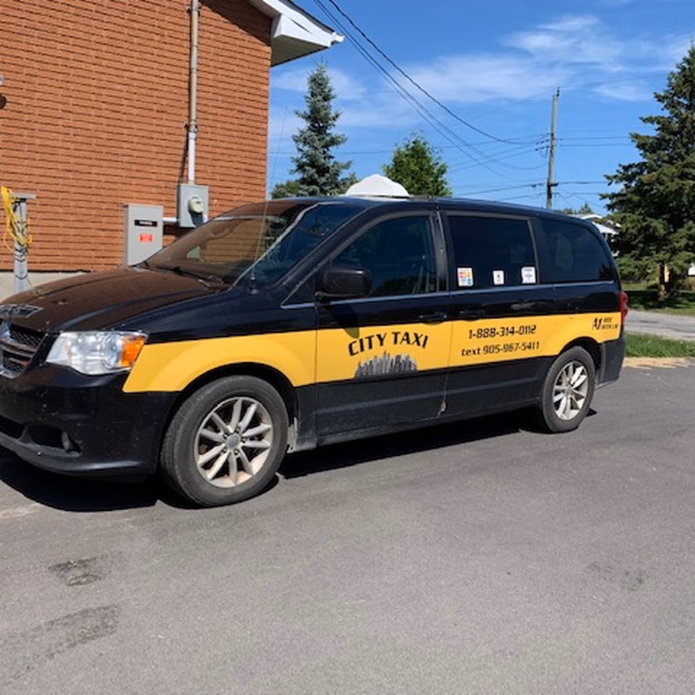 How do I stop a taxi from Sudbury Airport (YSB)?