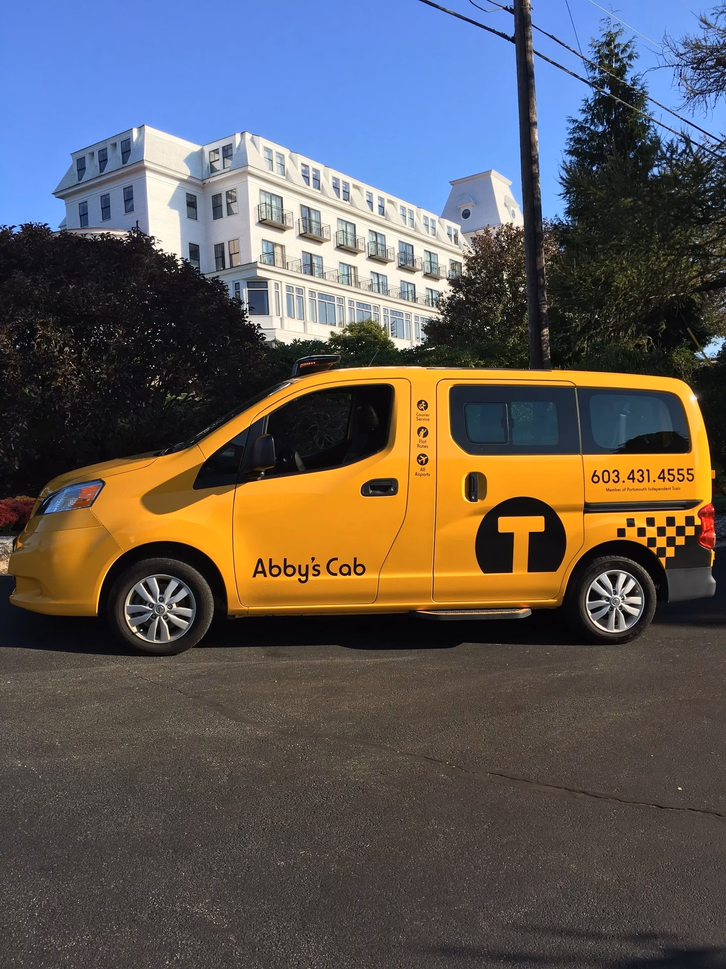 Who is yellow cab of Portsmouth?