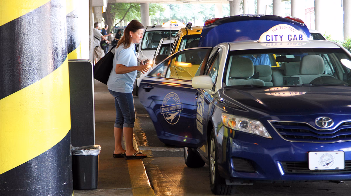 How much does a taxi from Charlotte airport cost?