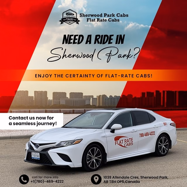 How much does airport taxi cost in Sherwood Park?