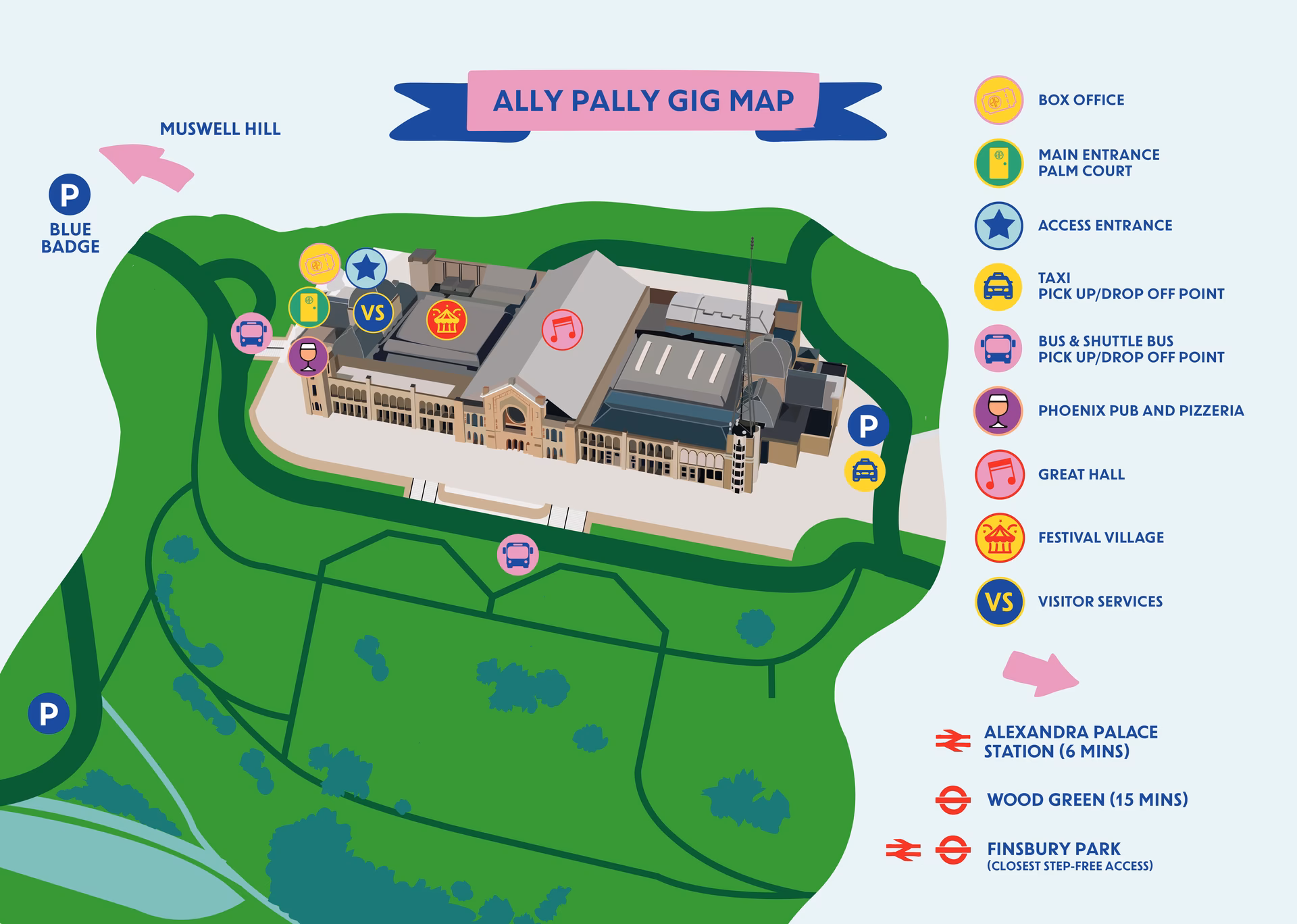 How do I pay for parking at Park & Palace?