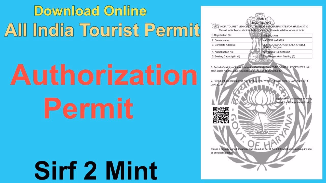 How to renew car permit in Vahan?