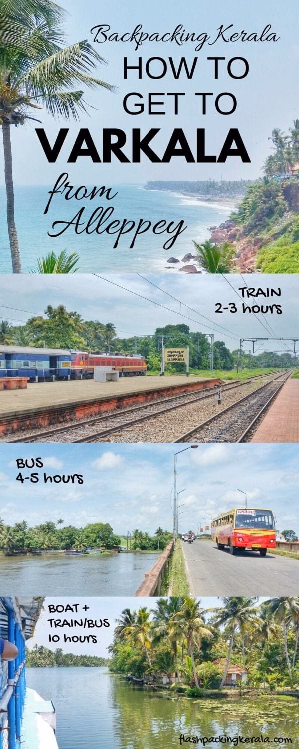 What is the last train from Varkala to Alleppey?