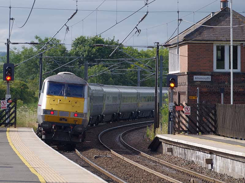 How do I book a trip to Alnmouth station?