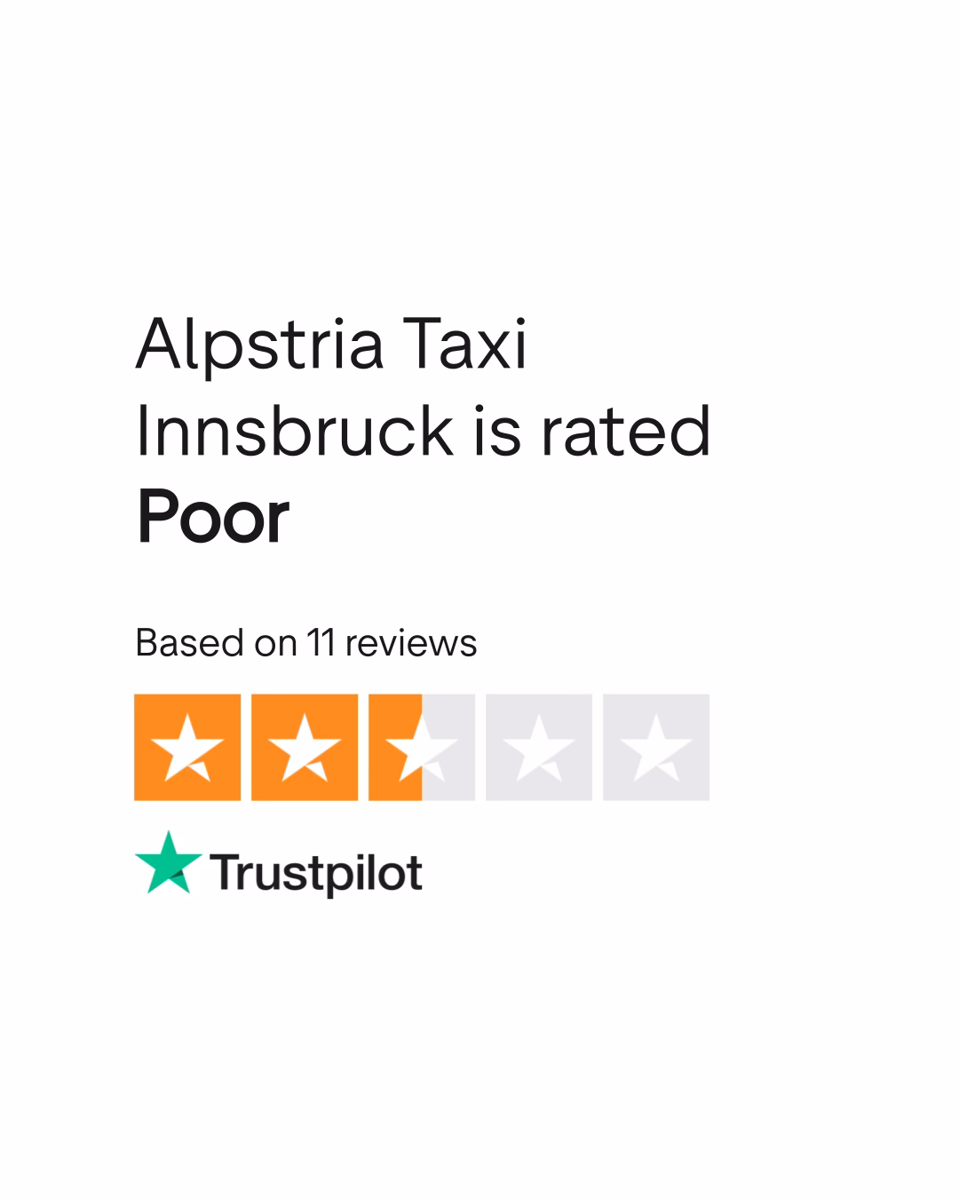 Who is airport taxi alpstria Innsbruck?