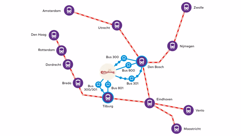 How to get to Efteling in Holland?