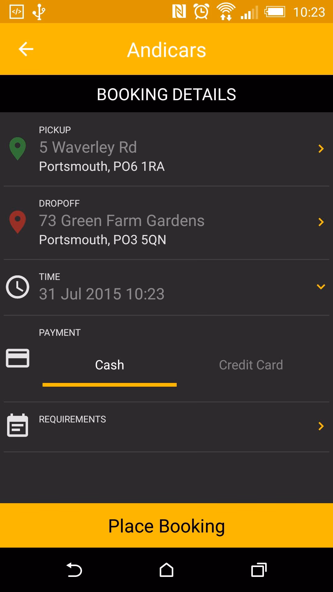 Does andicars Havant have a privacy policy?
