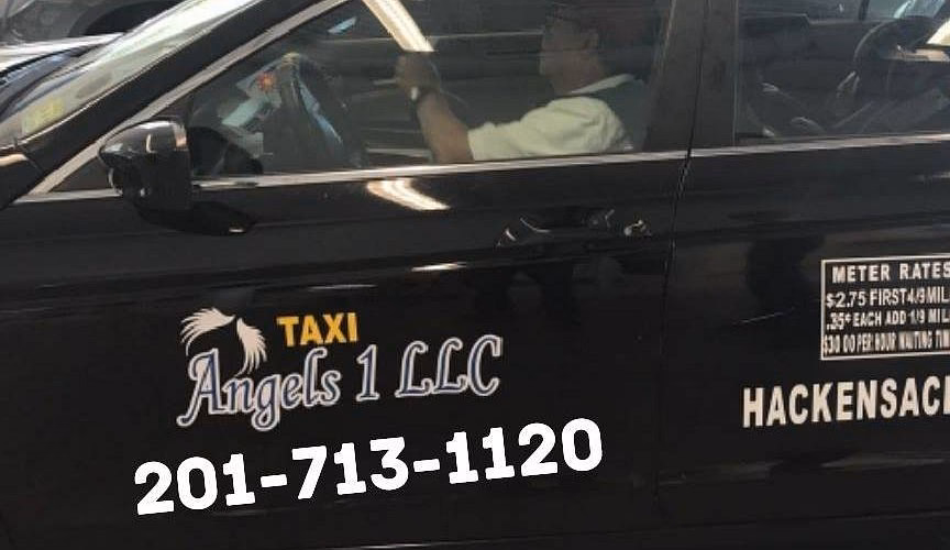 How do I contact Angel's taxi & shuttle service?