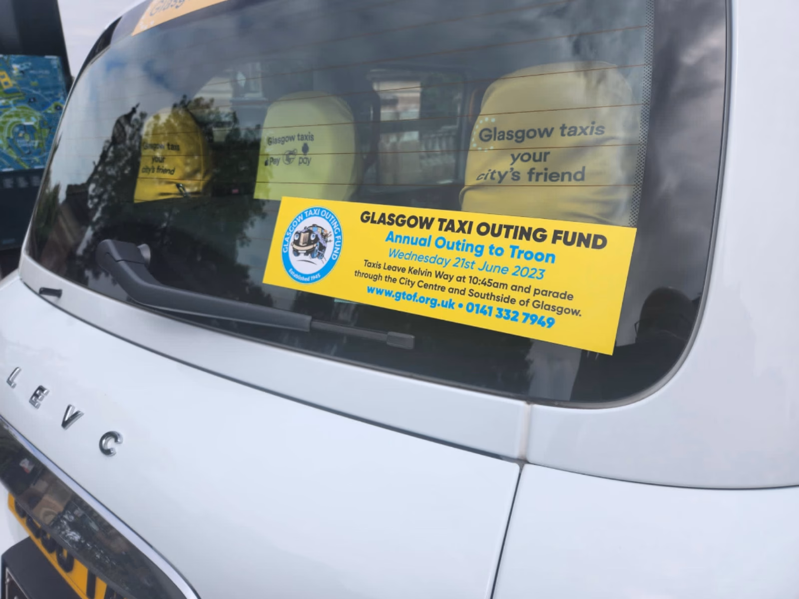 How many children have benefited from the Glasgow Taxi Outing?