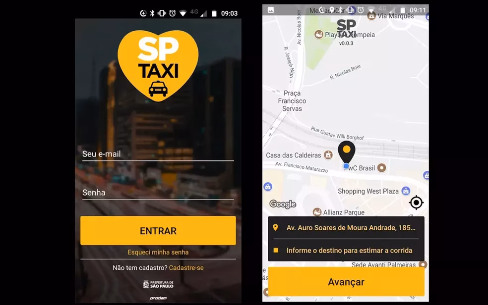 Quem criou o SP táxi?