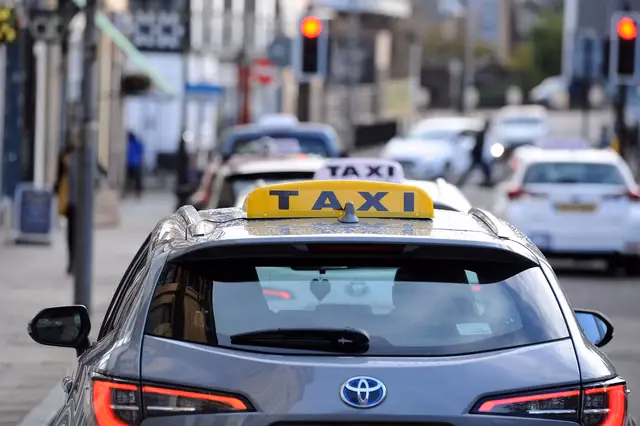 Why are taxi fares increasing in Falkirk?