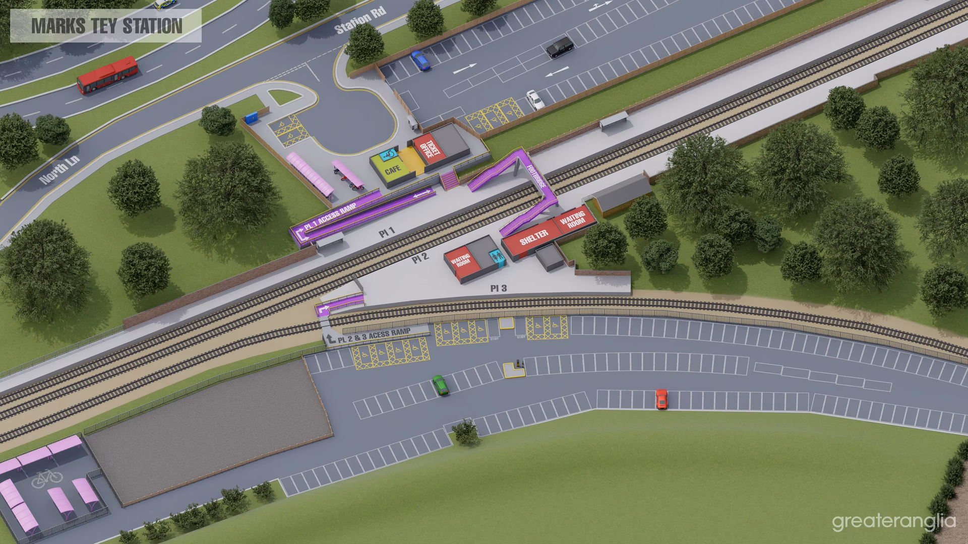 Where can I find a WiFi hotspot near Marks Tey station?