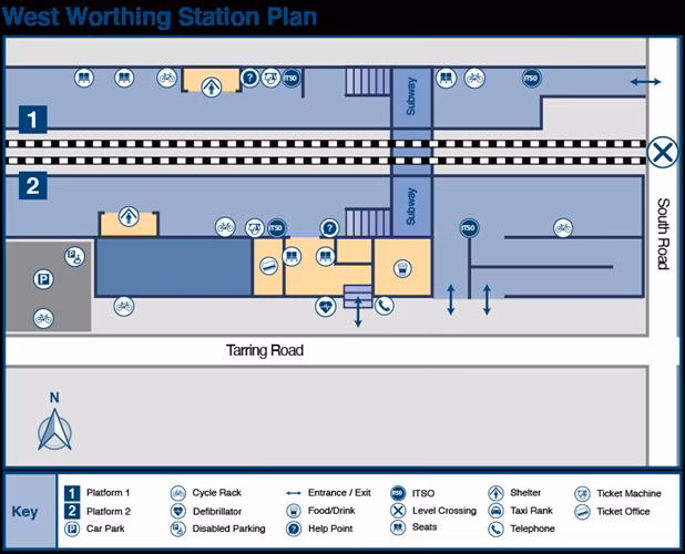 Where can I find a taxi rank in Worthing?