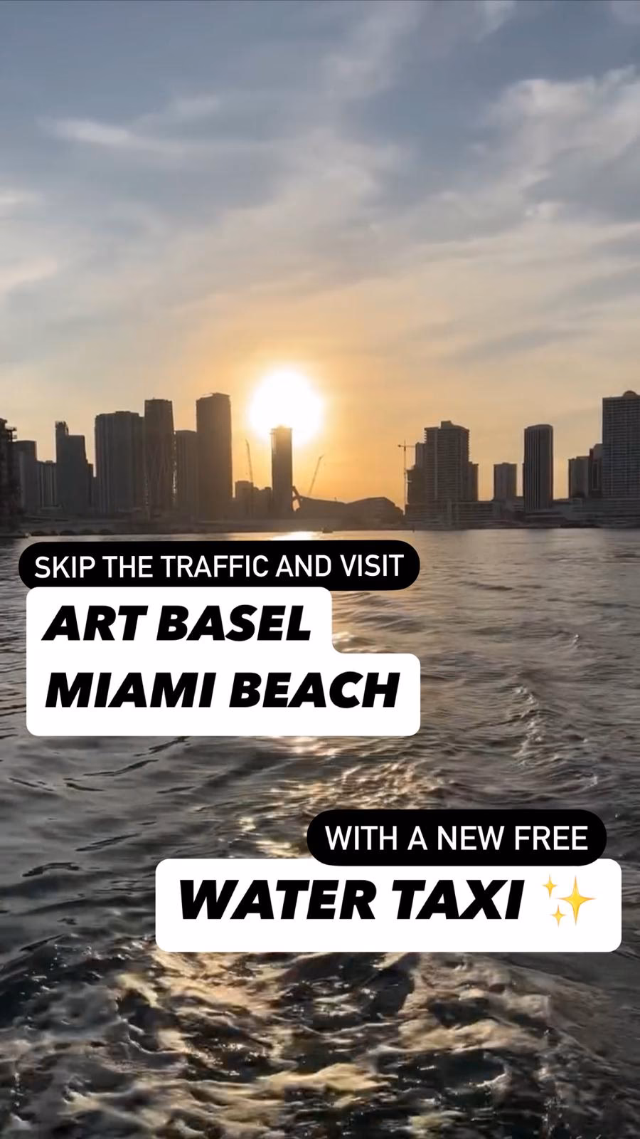Where can I get a water taxi in Miami Beach?