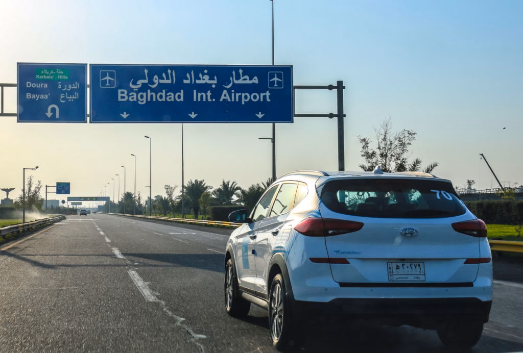 Where is Baghdad International Airport located?