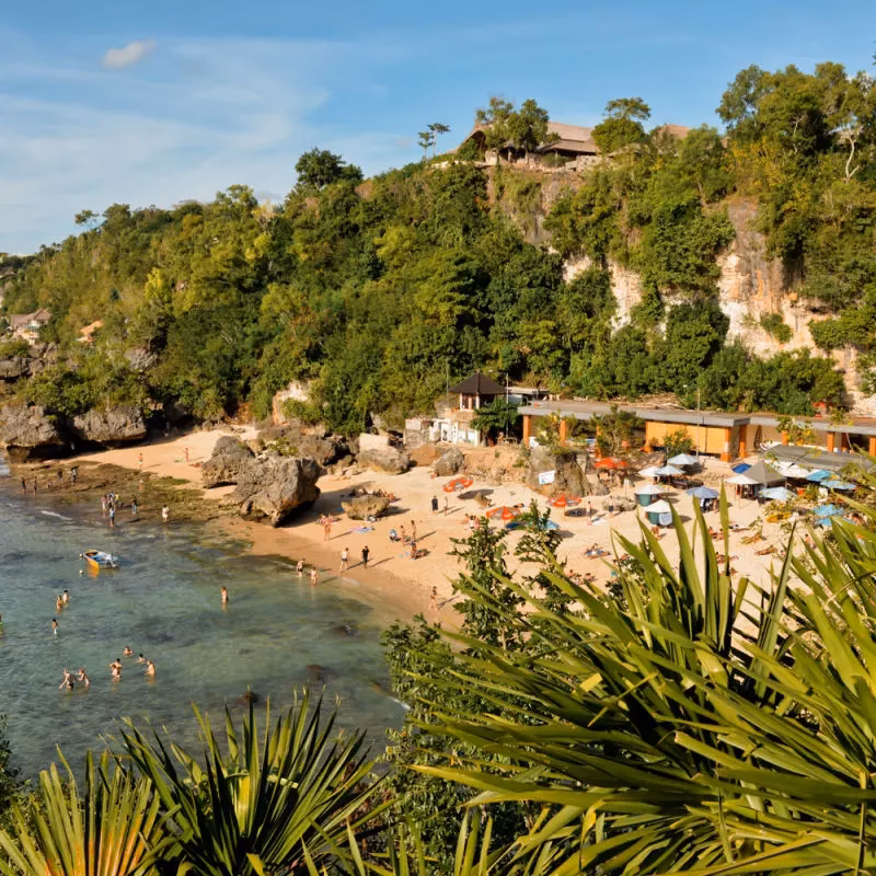 How is Padang Padang Beach different from other beaches in Bali?