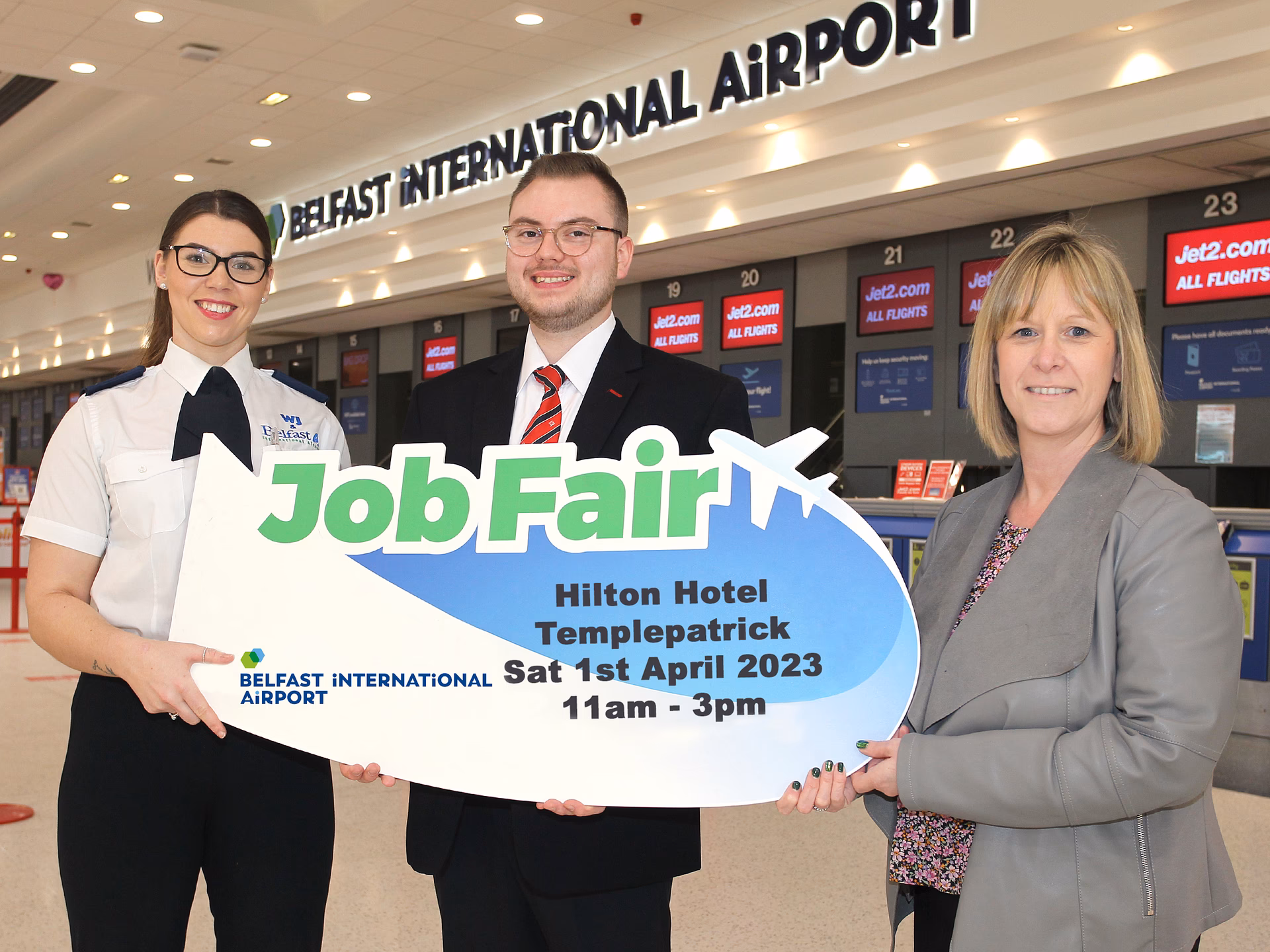 How many jobs are available at Belfast International Airport 2024?