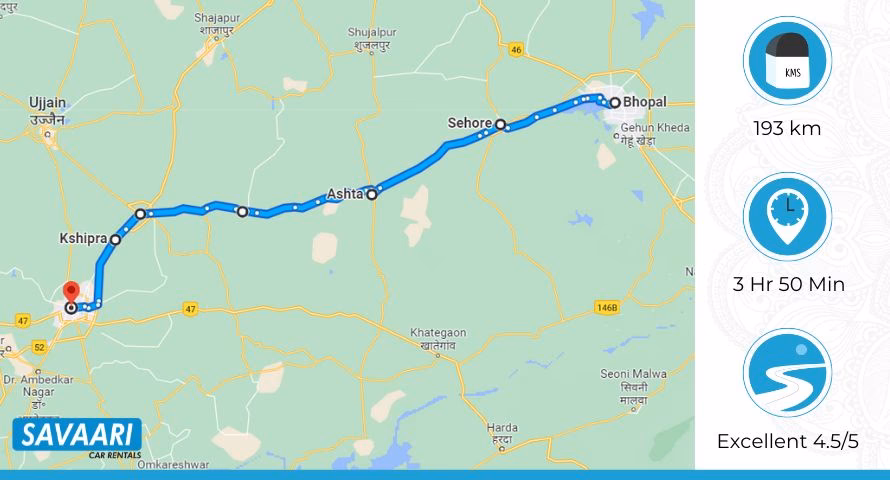 How much is a flight from Bhopal to Indore?