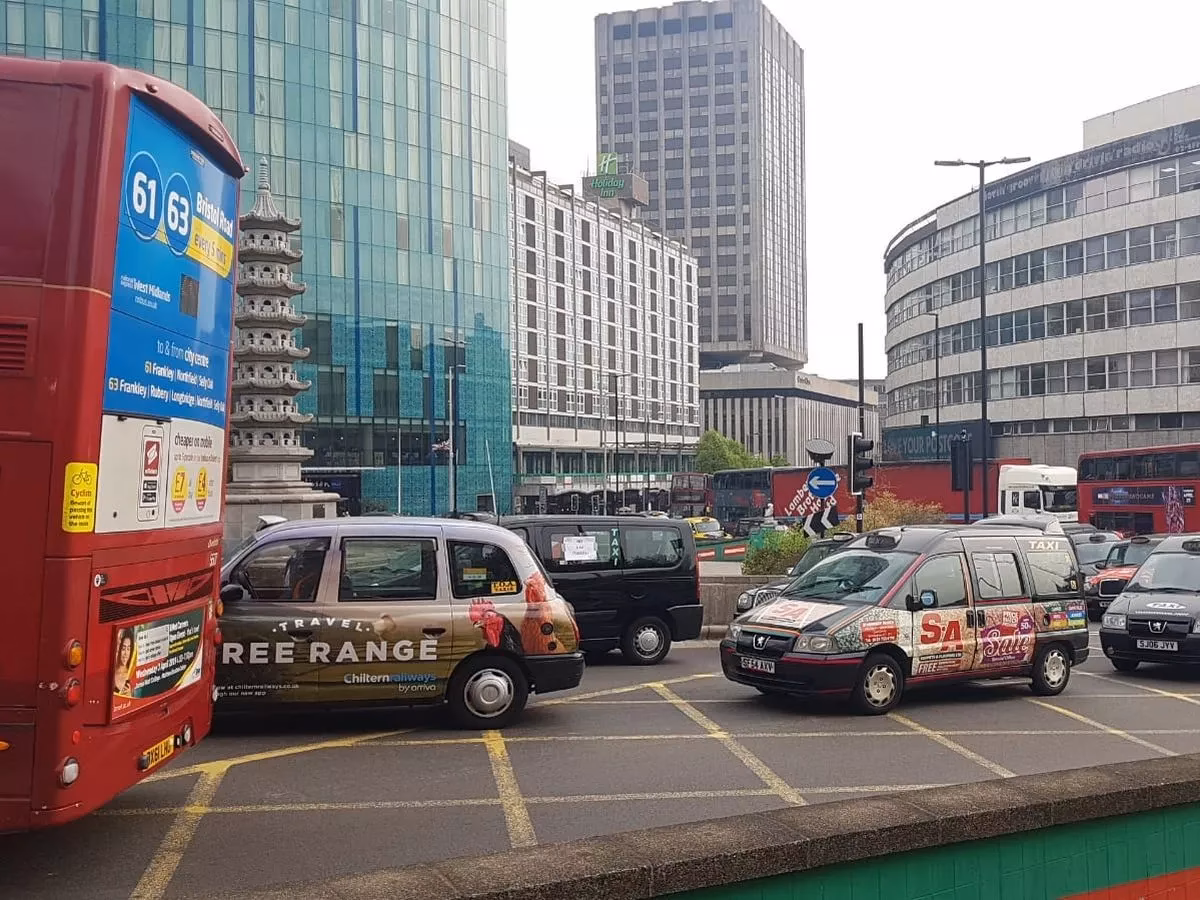 Are taxi drivers protesting in Wolverhampton?