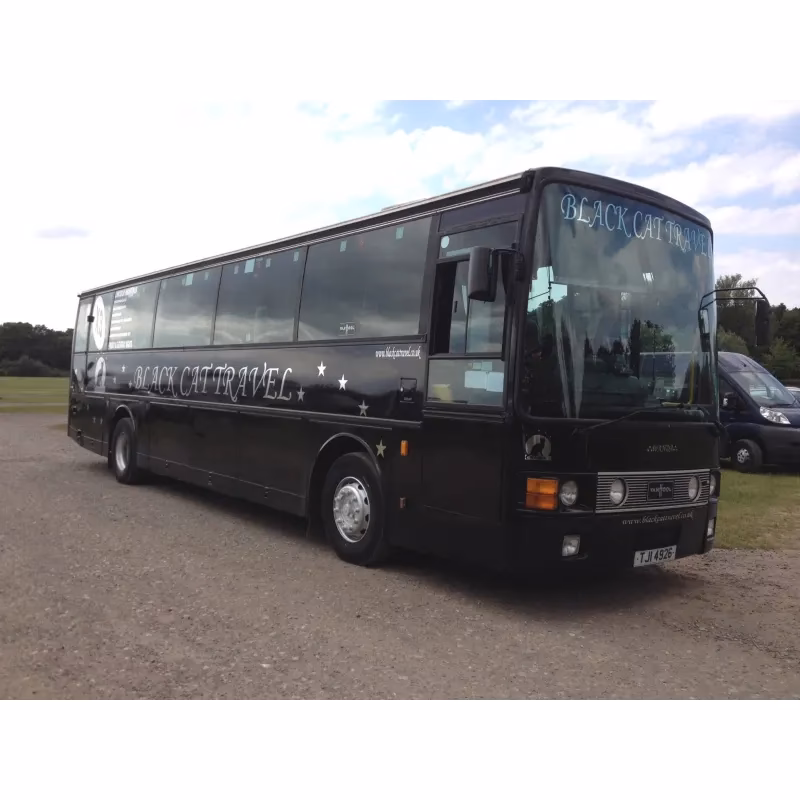 Where is black cat travel?