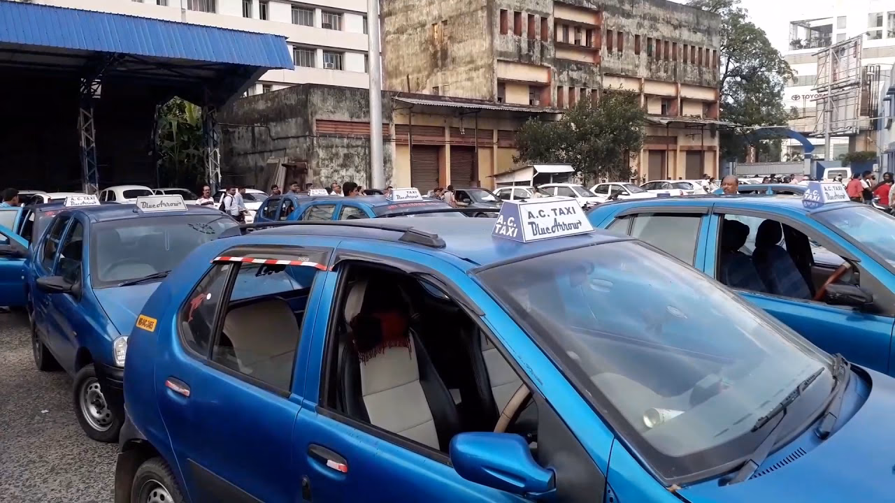 Where can I find Blue Cab taxi 24 hours service in Kolkata?