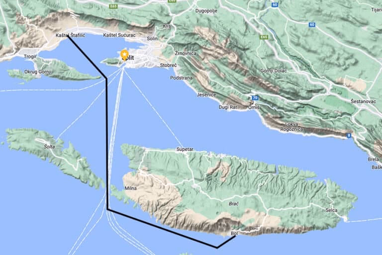 How do I get a taxi from Milna to Bol?