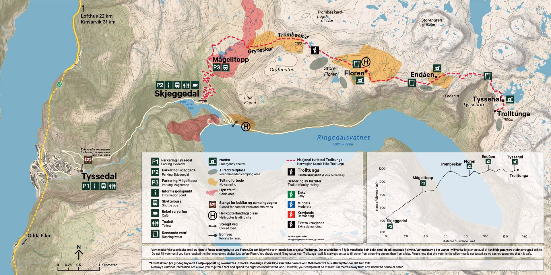 Is there a bus from Bergen to Odda?