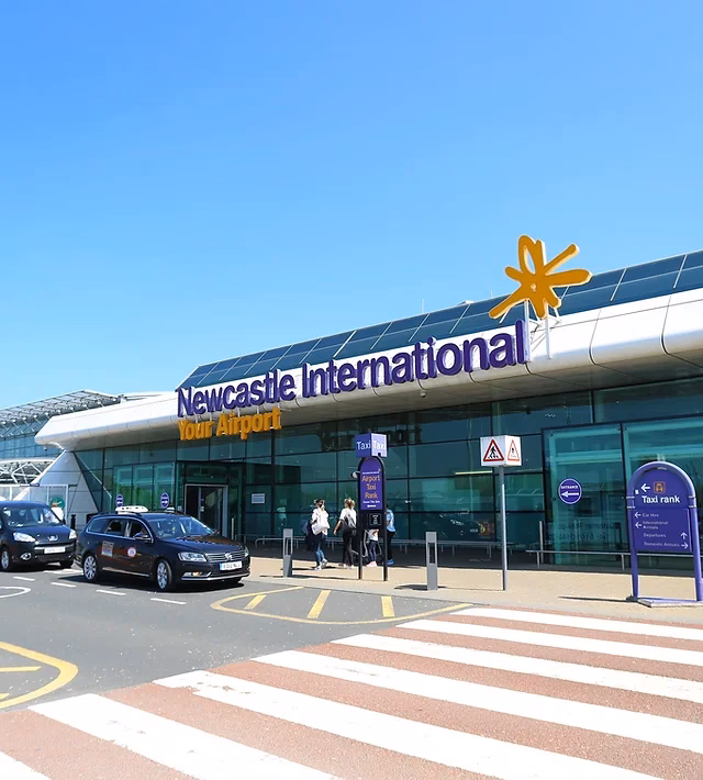 Is Uber available at Newcastle International Airport?