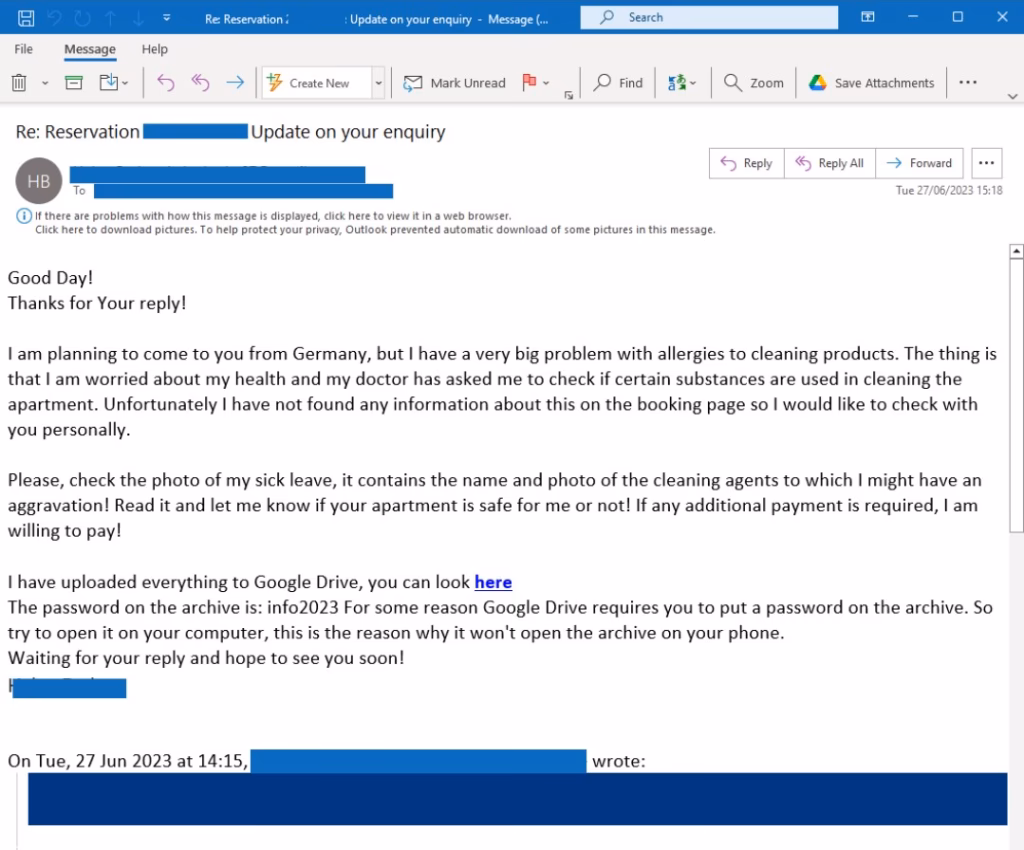 How do I know if my booking is a scam?