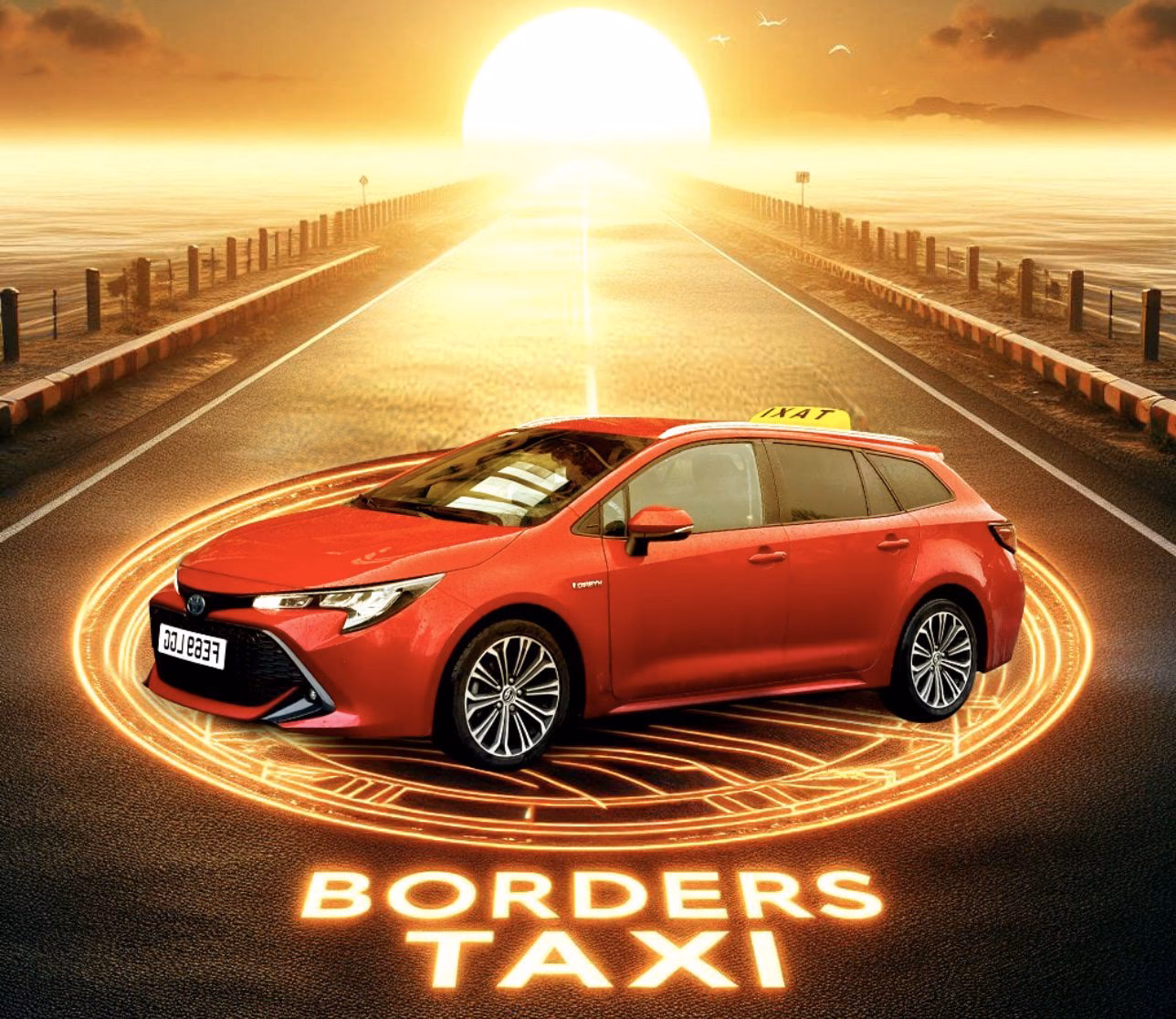 Who is borders taxi service?