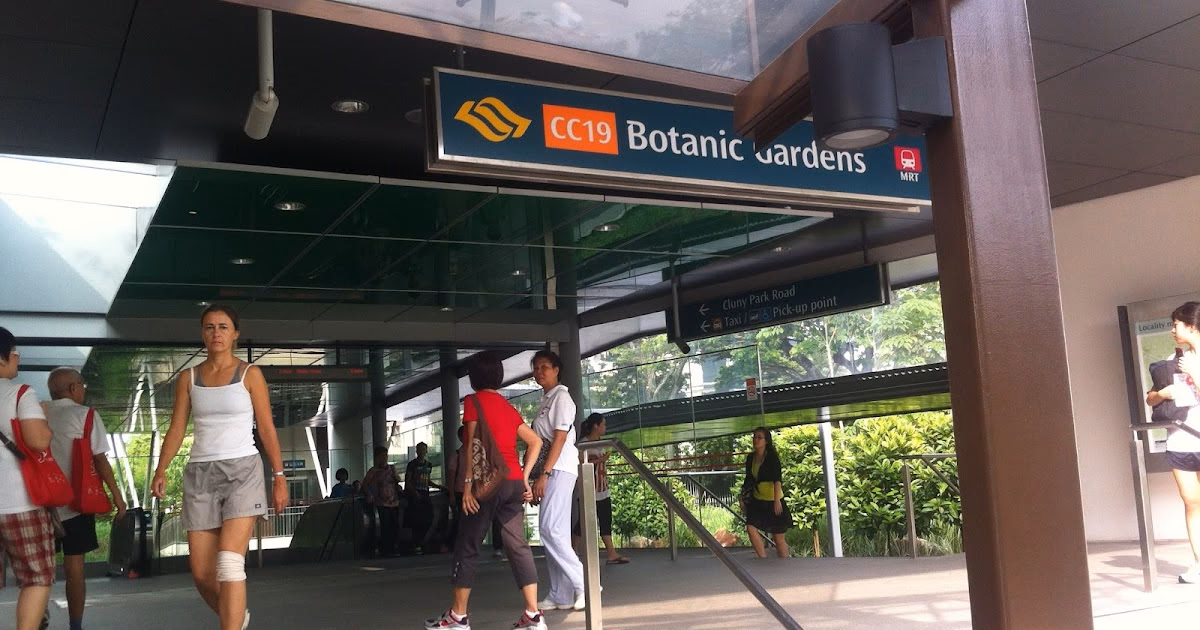 Where can I get a taxi at Gardens by the Bay station?