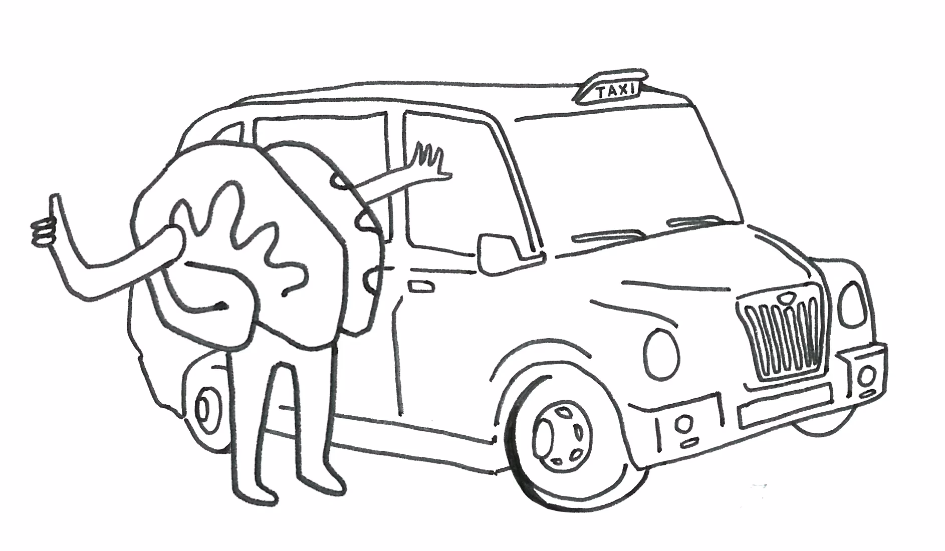 How does a London taxi driver's brain change?