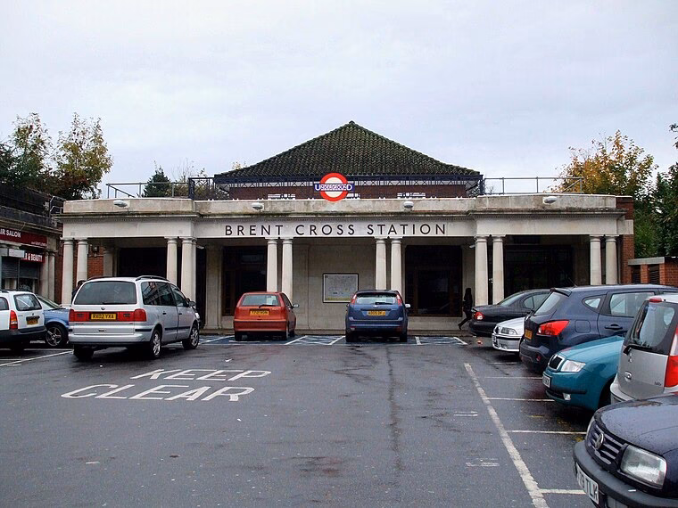 Where is Brent Cross tube station?