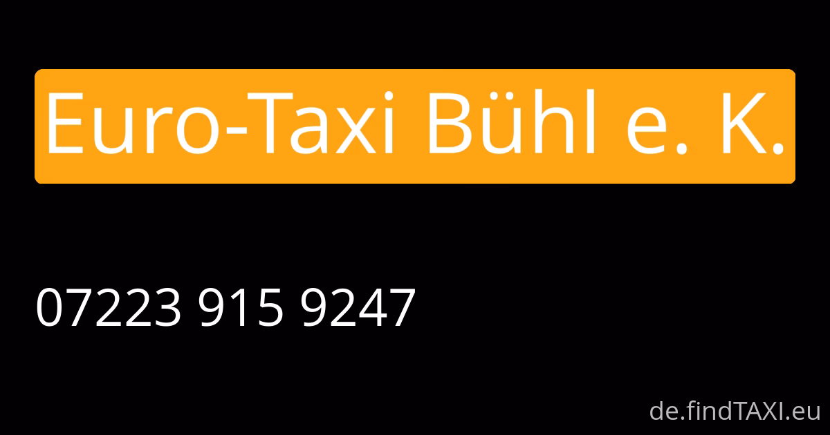 Wie kann ich den aktuellen Taxipreis in Bühl berechnen?