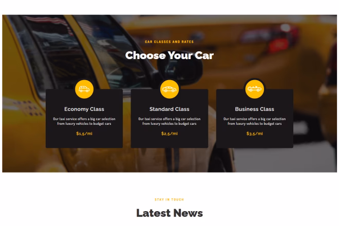 Does my taxi cab website come with a payment system?