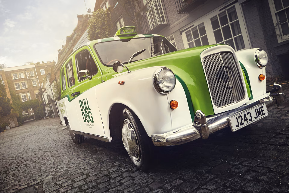 How do you take a dog on a taxi?