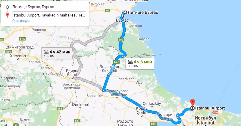 How much does it cost to sail from Burgas to Istanbul?