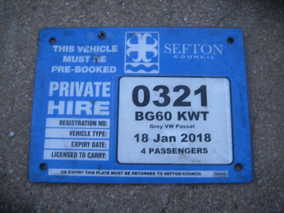 Are Wolverhampton & Manchester plated cars available for private hire?