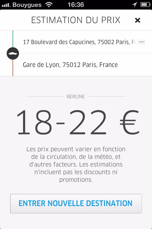 Comment calculer le prix d'une course en taxi ?