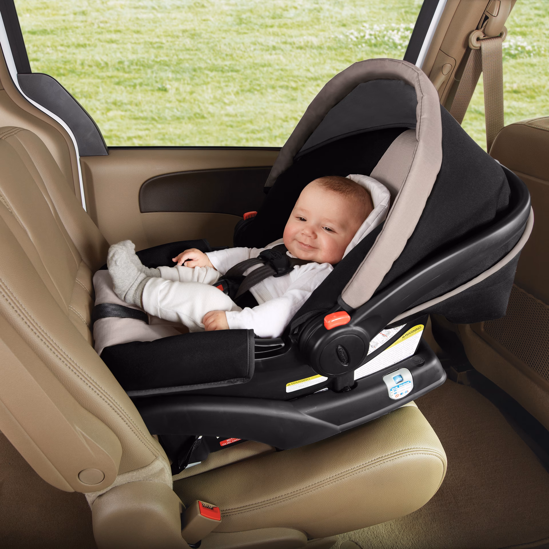 Can a child sit in a car seat in California?