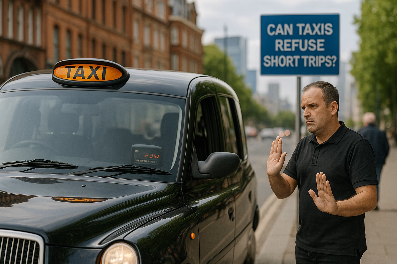 What do you do if a taxi driver refuses to take payment?