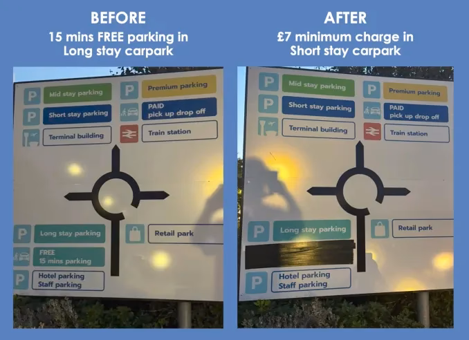 Does Southend Airport have a long stay car park?