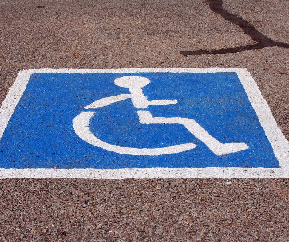 How do I use a disabled parking bay?